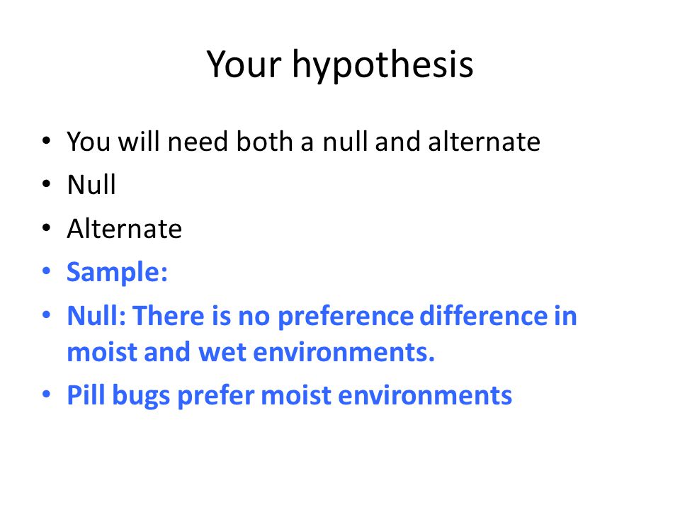 How do you evaluate a hypthesis